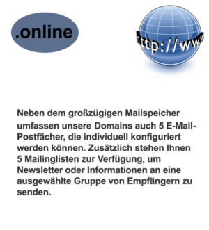 Unser zuverlässiger Service ermöglicht eine einfache Einrichtung von Domain und Emails.